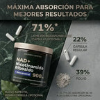 Suplemento NAD NMN Alternativo.Capsulas. Pack 4x2