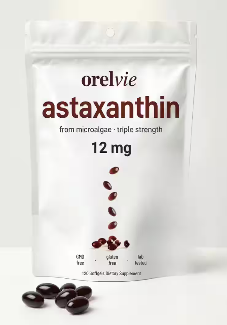 Suplemento Astaxantina 12mg. 120 Capsulas Blandas.